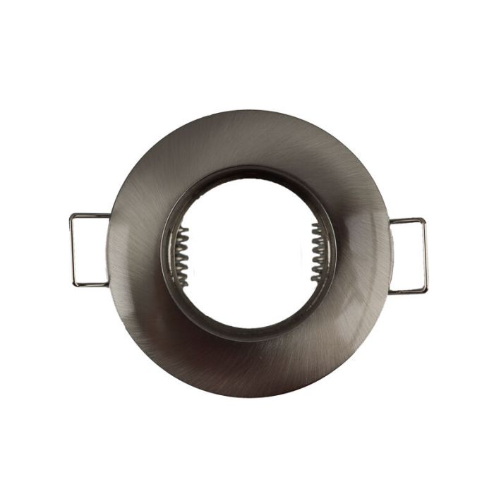 Silver modern mini recessed downlight aluminium, Rosi
