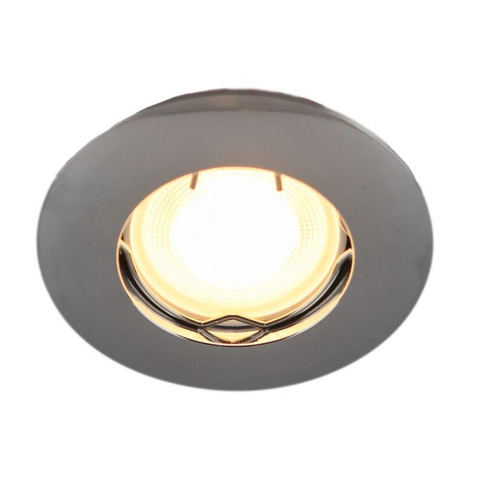 Chrome modern mini recessed downlight aluminium, Rosi