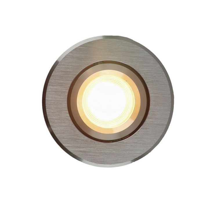 Silver modern mini recessed downlight aluminium, Bori