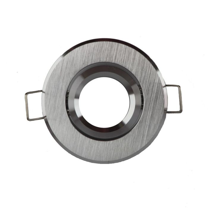 Silver modern mini recessed downlight aluminium, Bori