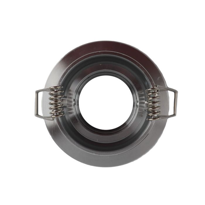 Silver modern mini recessed downlight aluminium, Bori