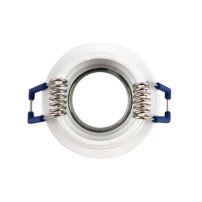 White modern bathroom recessed downlight aluminium, Dorx, IP44