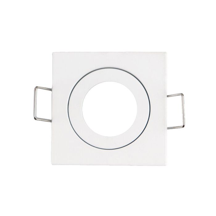 White modern bathroom recessed downlight aluminium, Dorx, IP44