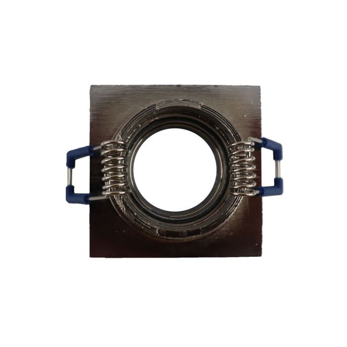 Chrome modern bathroom recessed downlight aluminium, Dorx, IP44