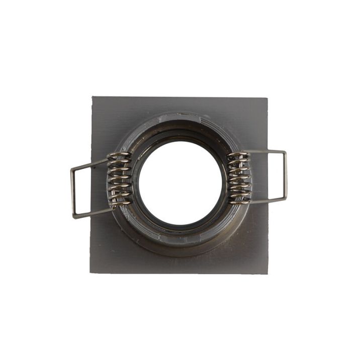 Silver modern bathroom recessed downlight aluminium, Dorx, IP44