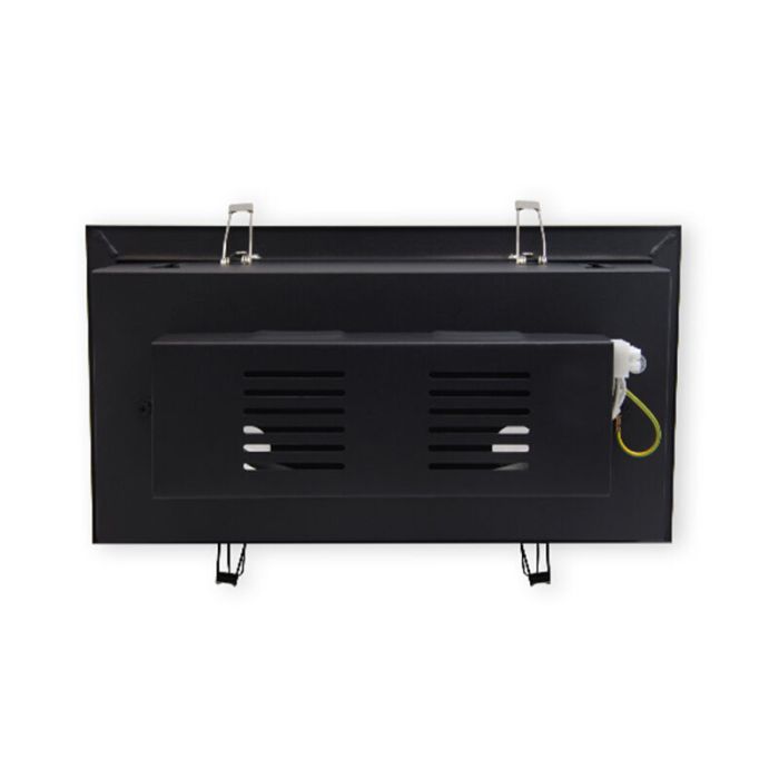 Aluminium recessed light black, Noreen