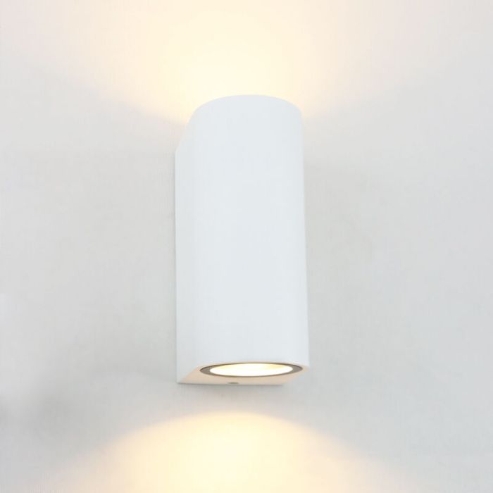 Aluminium outdoor light white, Corina, IP44
