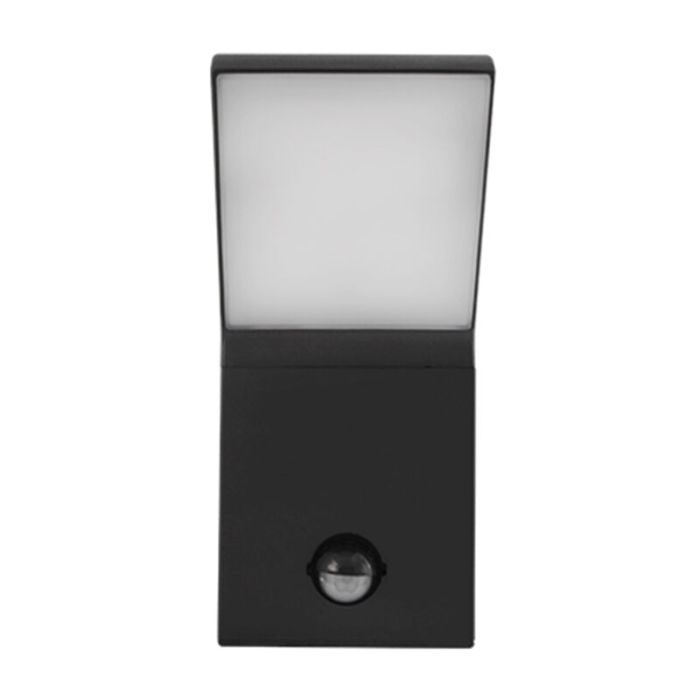 Aluminium outdoor wall light with motion sensor anthracite, Andor, 12W, 4000K LED, IP54