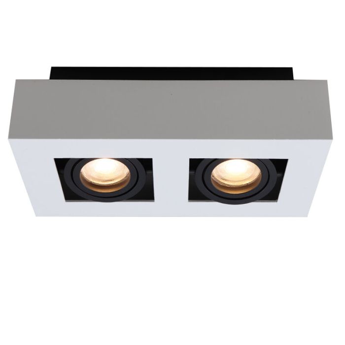Aluminium surface mounted downlight white, Noraly