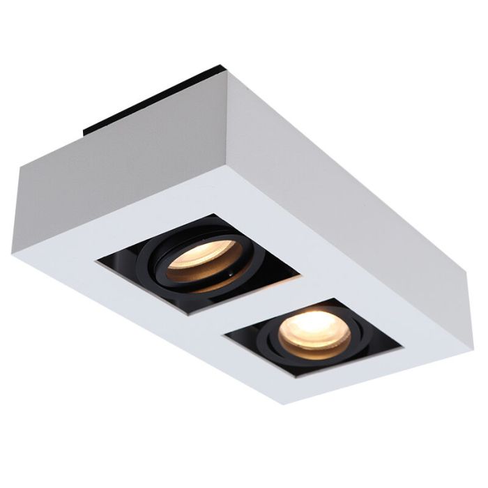 Aluminium surface mounted downlight white, Noraly