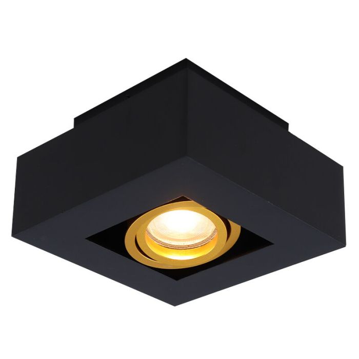 Aluminium surface mounted downlight gold, Noraly