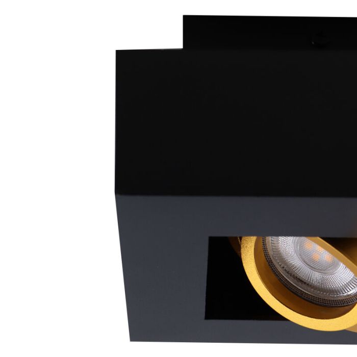 Aluminium surface mounted downlight gold, Noraly