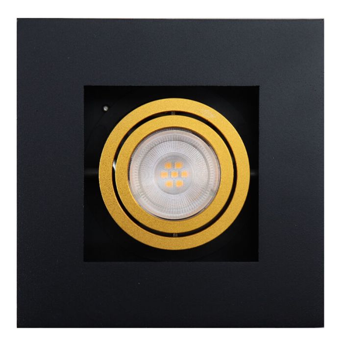 Aluminium surface mounted downlight gold, Noraly