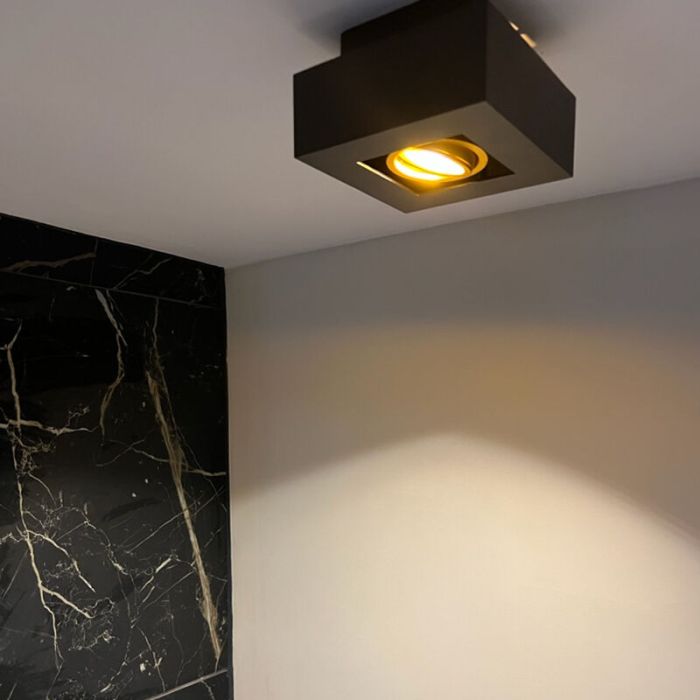 Aluminium surface mounted downlight gold, Noraly