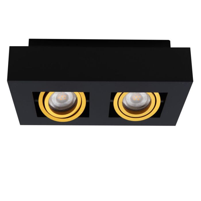 Aluminium surface mounted downlight gold, Noraly