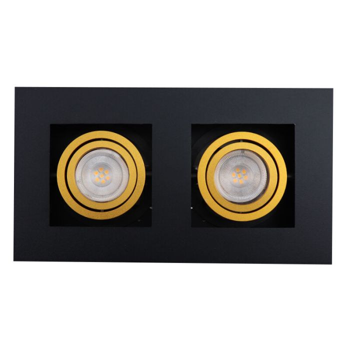 Aluminium surface mounted downlight gold, Noraly