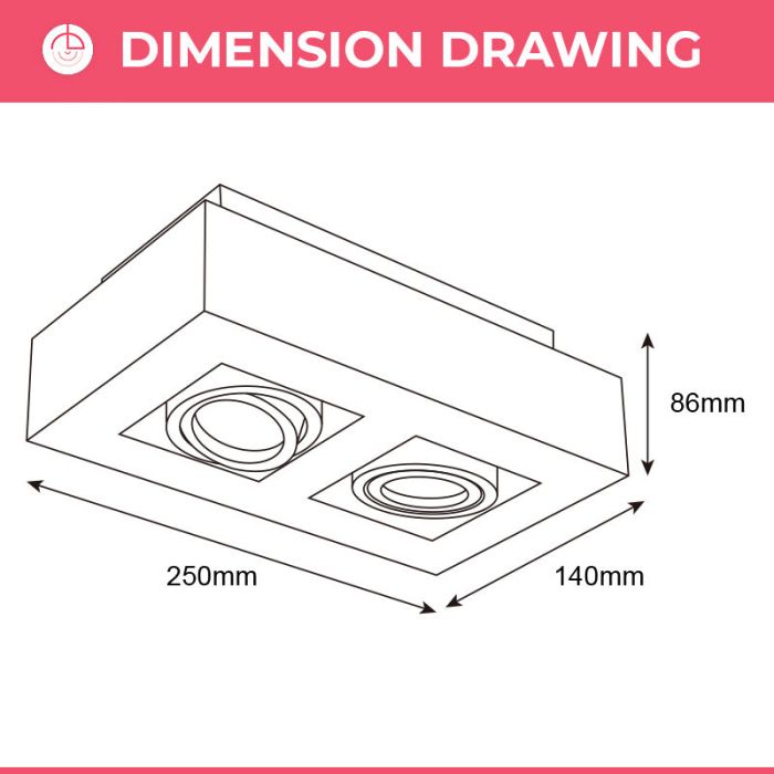 Aluminium surface mounted downlight gold, Noraly
