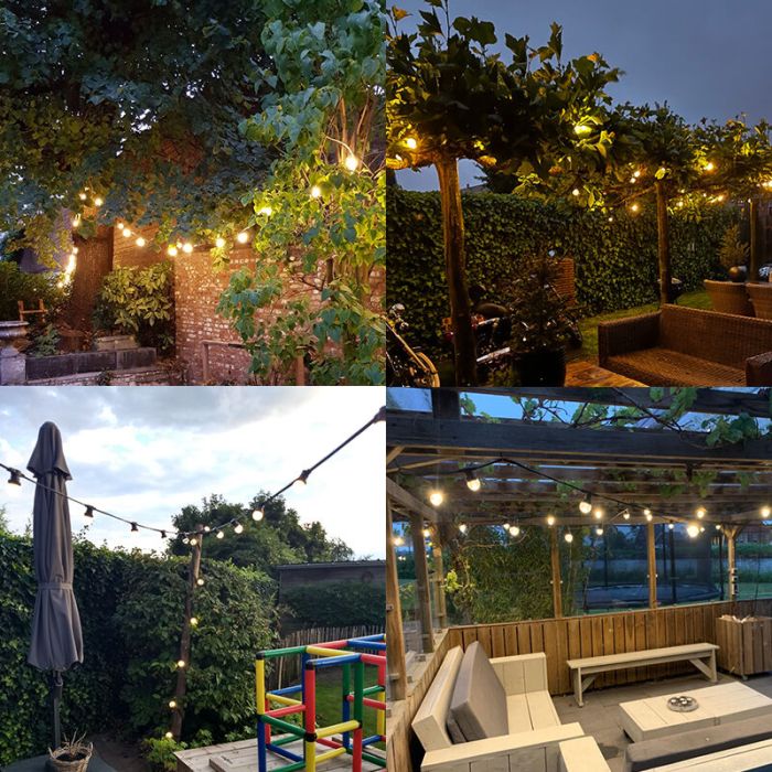 String light, 10 meter, 10 lamp holders