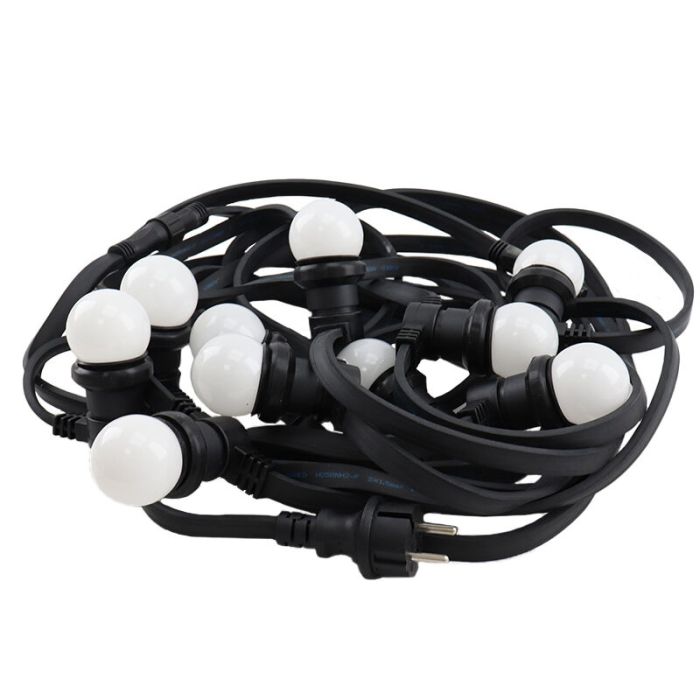 10m string light with 10 milk white bulbs