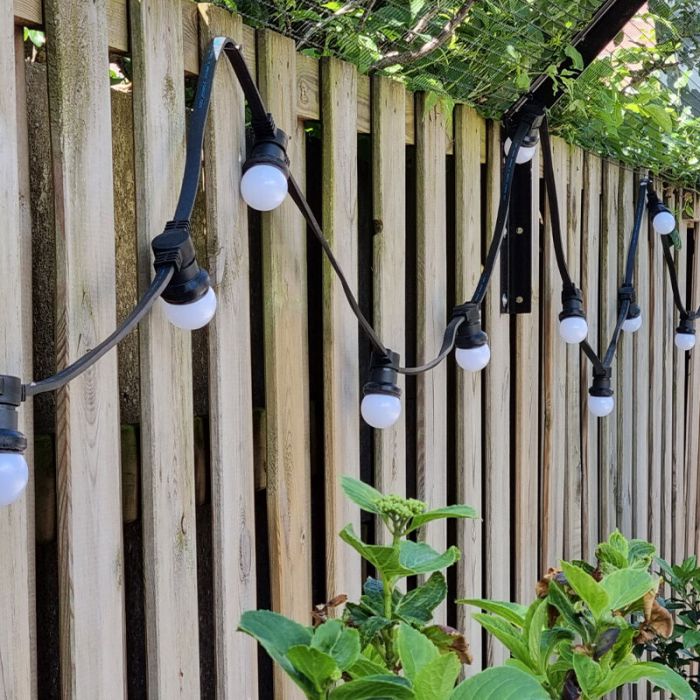 10m string light with 10 milk white bulbs