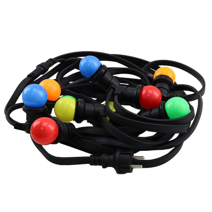 15m string light with 15 coloured bulbs
