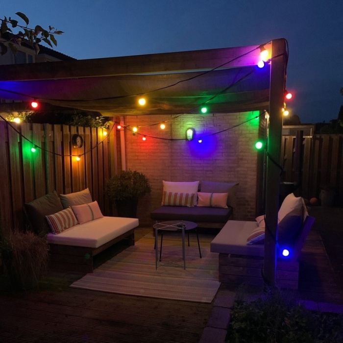 15m string light with 15 coloured bulbs