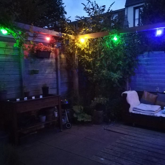 15m string light with 15 coloured bulbs