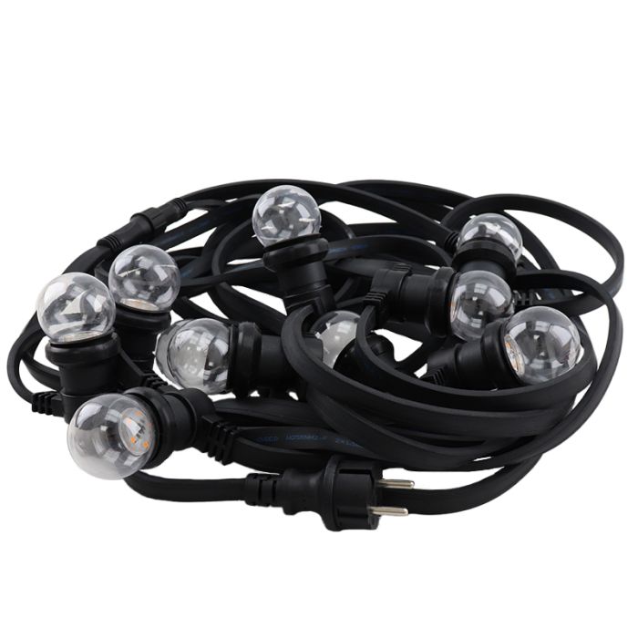 20m string light with 40 transparent bulbs