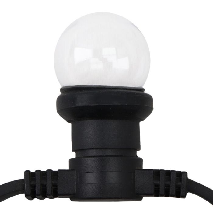 20m string light with 20 dimmable transparent bulbs