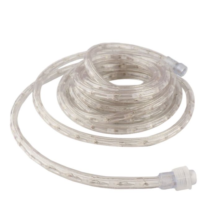 This LED rope light is 70 meters long and has a diameter of 1.3 cm. The connection cable is 1.5 meters long.