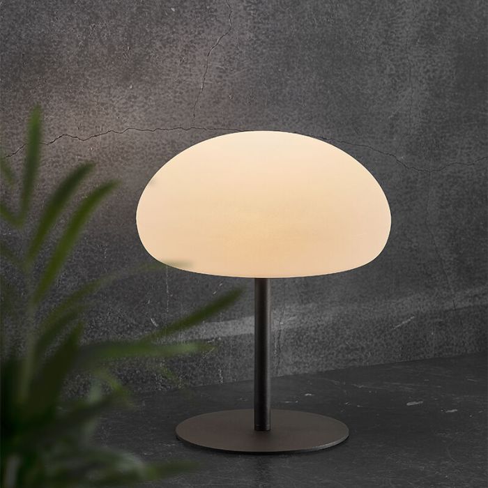 White outdoor table lamp modern, Sponge, 6,8W, 2700K LED, IP65, 3-step dimmable