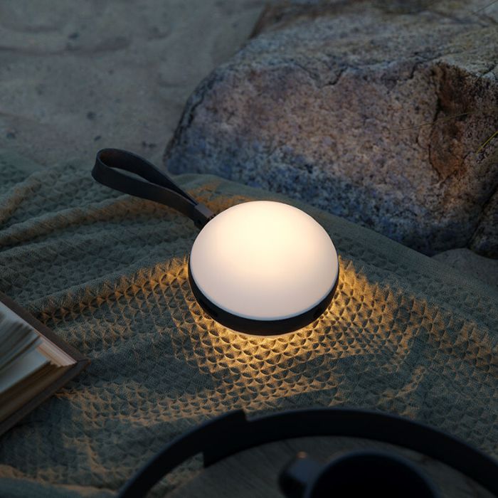 White outdoor light design, Bring, 1W, 2700K LED, IP44, 3-step dimmable