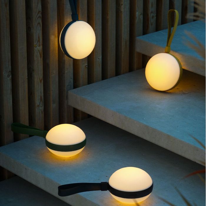 White outdoor light design, Bring, 1W, 2700K LED, IP44, 3-step dimmable