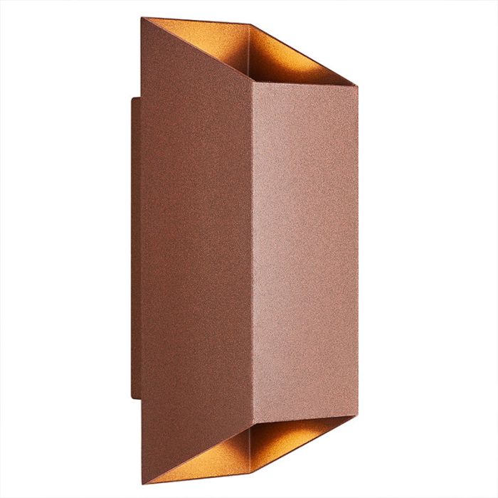 Rust Coloured outdoor light modern, Nico, IP54