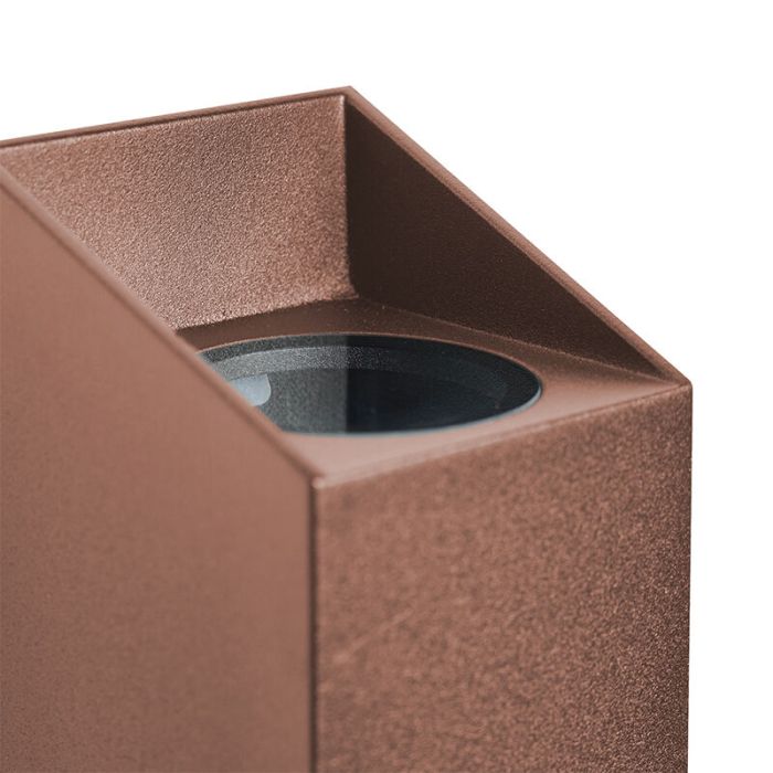 Rust Coloured outdoor light modern, Nico, IP54