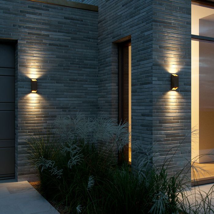 Rust Coloured outdoor light modern, Nico, IP54