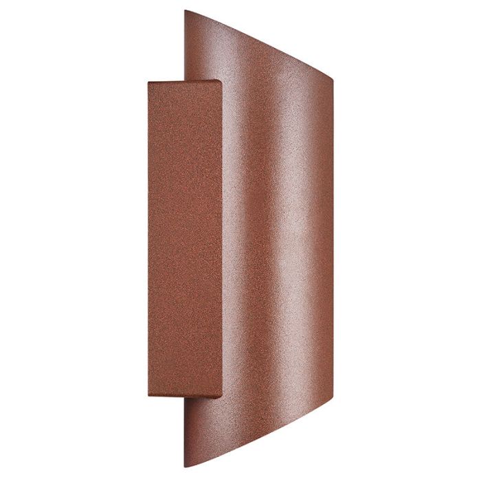 Rust Coloured outdoor light modern, Nico, IP54