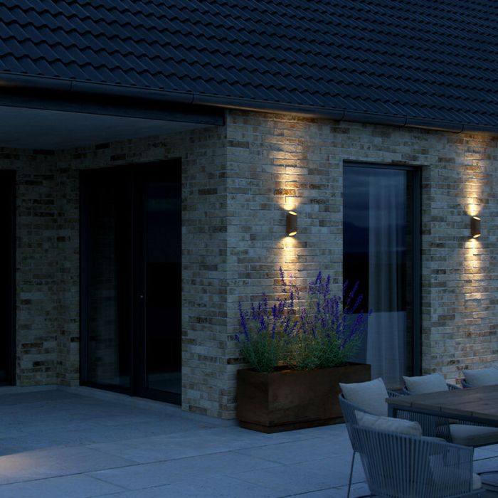 Rust Coloured outdoor light modern, Nico, IP54