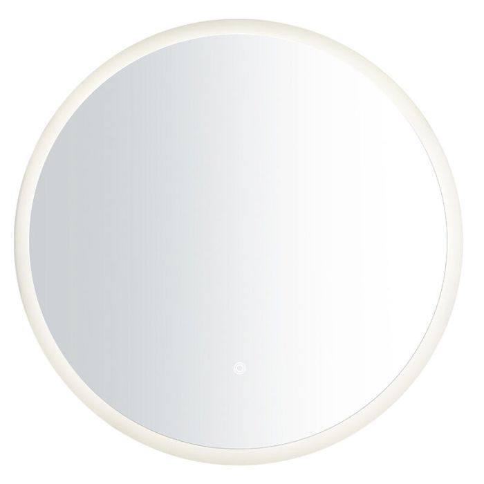 Grey mirror with light modern, Dovina, 20W, 4000K LED, IP44, with switch