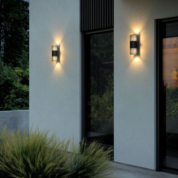 Black outdoor light design, Aludra, IP54