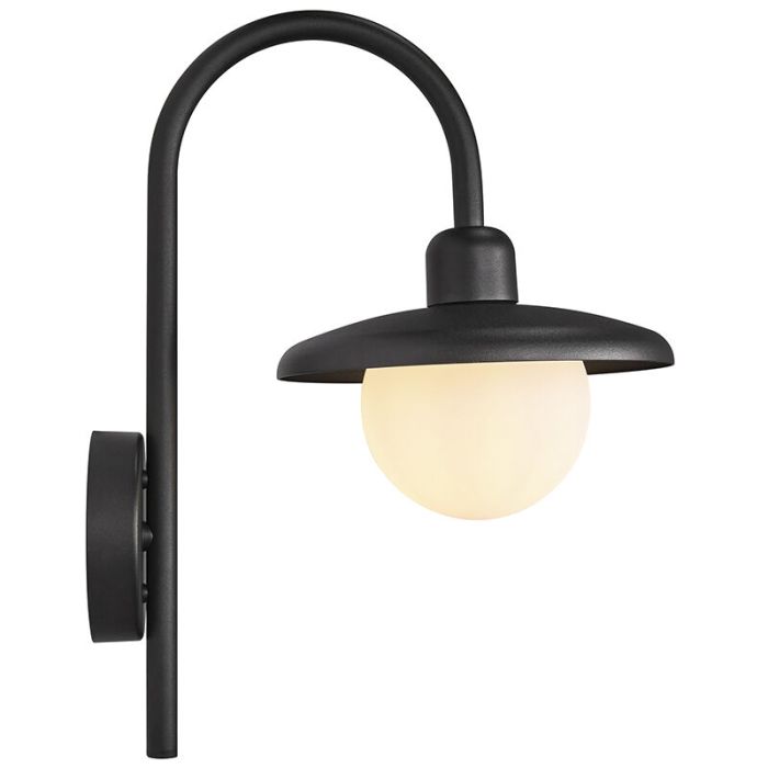 Black outdoor light classic, Berlo, IP44