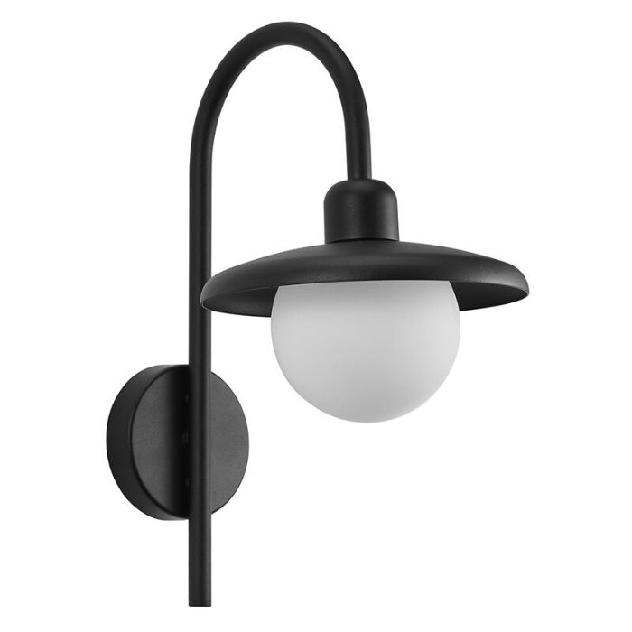 Black outdoor light classic, Berlo, IP44