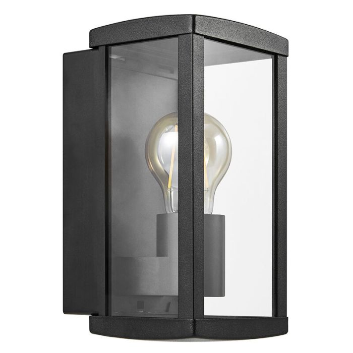 Black outdoor light modern, Luchy, IP44
