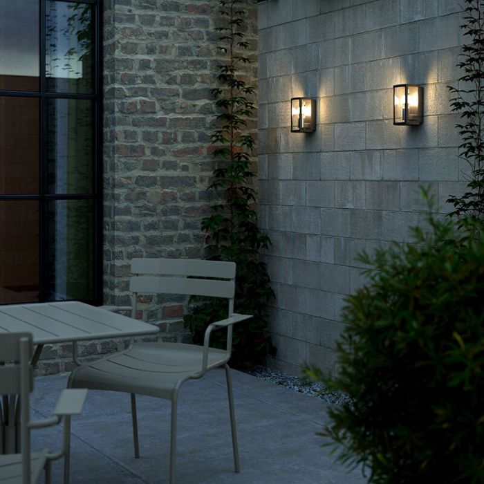 Black outdoor light modern, Luchy, IP44