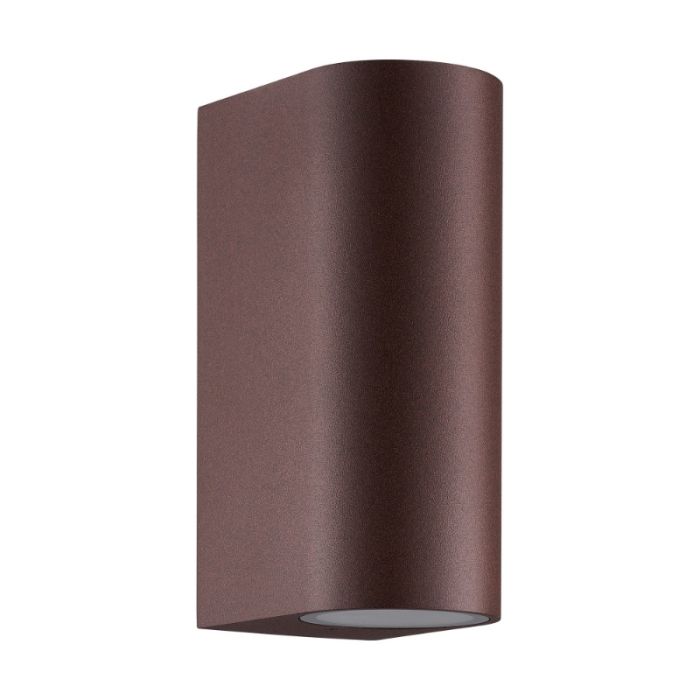 Rust Coloured up down wall light modern, Dion, IP44