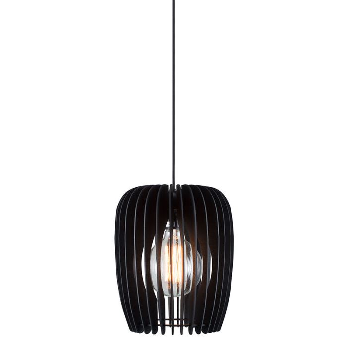 Black pendant light wood, Tribeca