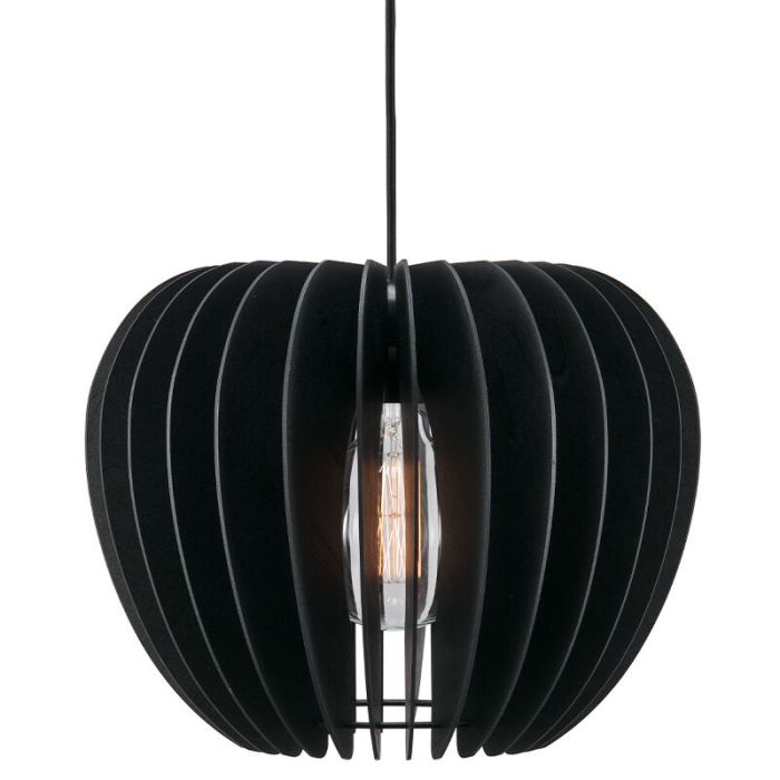 Black pendant light wood, Tribeca