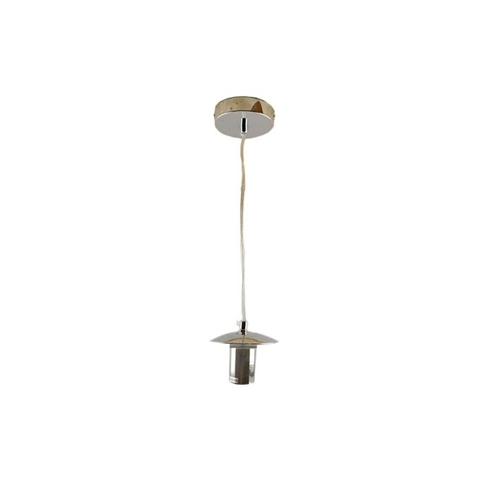 Metal pendant light without shade chrome, Minne