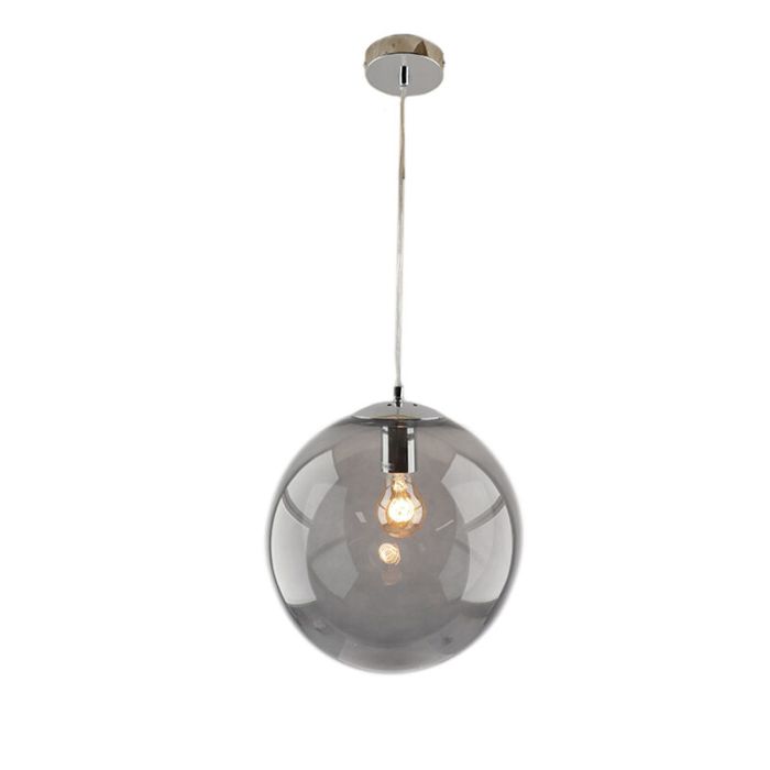Design pendant light chrome, Dolf