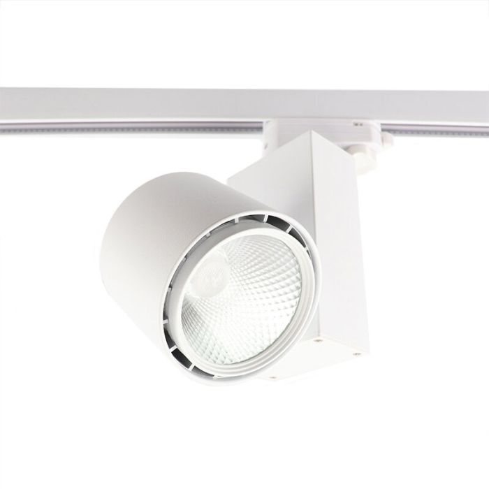 White Bisolux Master B track spot, Philips driver, 4000k, 30w, 36 degrees